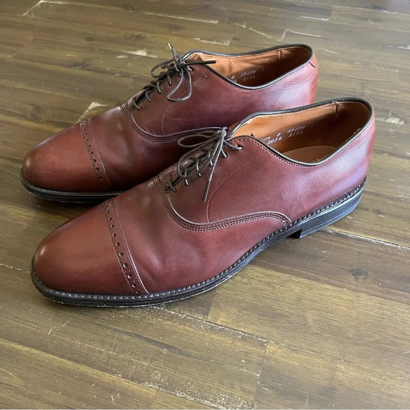 Allen Edmons Byron Brown Cap Toe Oxford Shoes - Picture 1 of 9